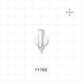 Female Luer Lock, Barbed, Clear - Fits 1/16 inch ID Tubing (0.063 inch, 1.59 mm) - 11765