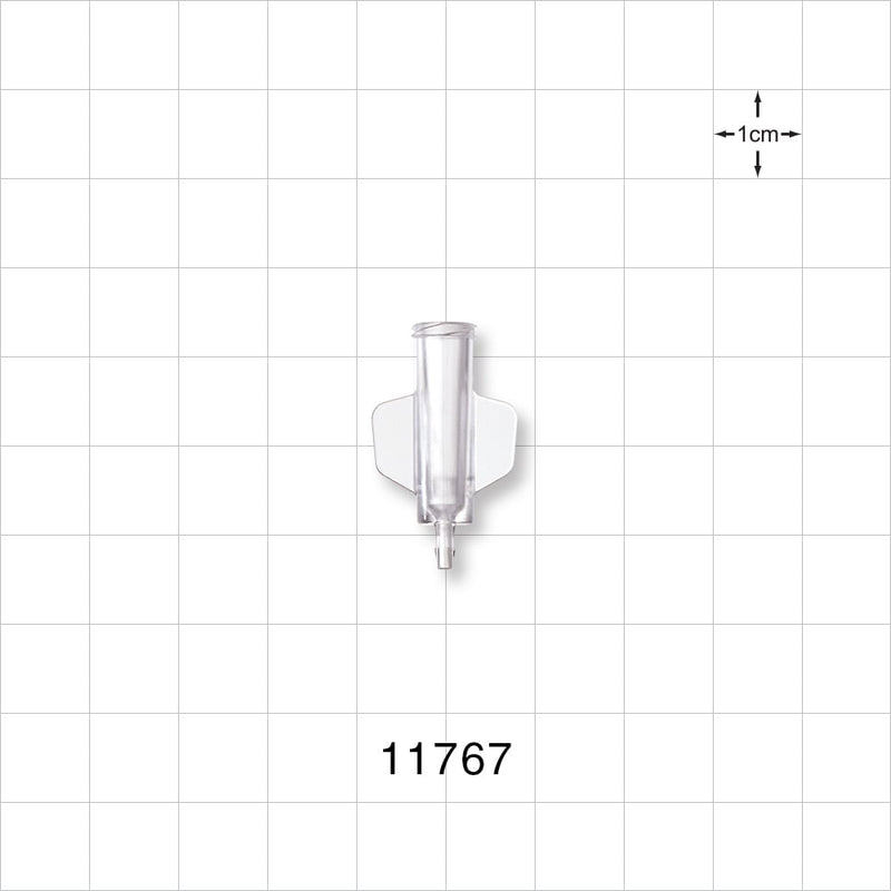 Female Luer Lock, Barbed, Clear - Fits 1/16 inch ID Tubing (0.063 inch, 1.59 mm) - 11767