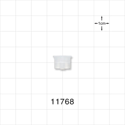 Push-On Male Luer Cap, Vented, Natural -  - 11768