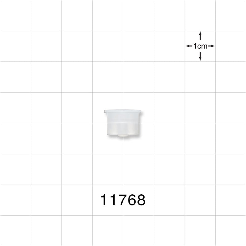 Push-On Male Luer Cap, Vented, Natural -  - 11768