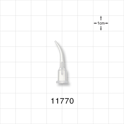 Fine Curved Dispensing Tip, Female Luer Lock, Natural -  - 11770