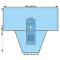 O & M Halyard -Drape Cystoscopy 100x30x87" T-Style Fenestrated Disposable 20/Case 79545
