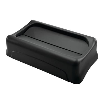 Newell Brands Dist. LLC Lid Can Resin Heavy-Duty 2-1/2x11-4/10x5" Rectangle Swing Lid Self-Closing 4/Case - FG267360BLA