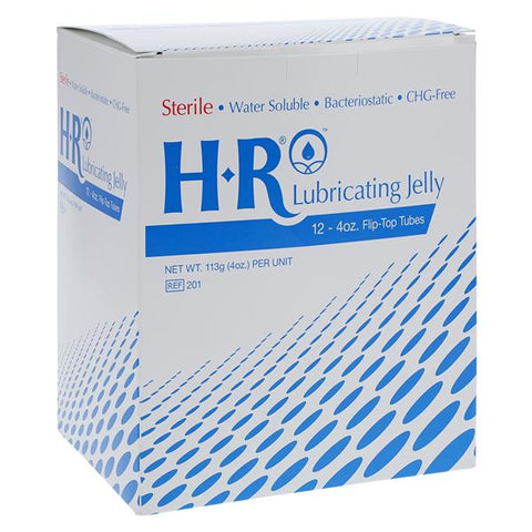 HR Pharmaceuticals Inc Lubricating Jelly 4oz Flip Top Tube 12/Box - 201