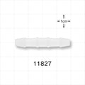 Straight Connector, Barbed, Natural - Fits 3/16 inch ID Tubing (0.188 inch, 4.76 mm) - 11827