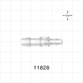 Straight Connector, Reducer, Barbed, Natural - Fits 1/4 inch x 5/32 inch ID Tubing (0.25 inch x 0.156 inch, 6.35 mm x 3.97 mm) - 11828