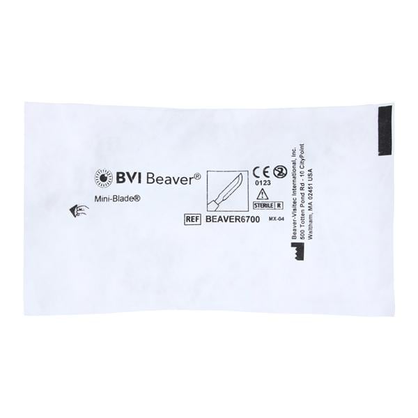 Beaver-Visitec Blade Surgical Beaver 6700 Mini Stainless Steel Sterile Disposable 20/Bx - BEAVER6700