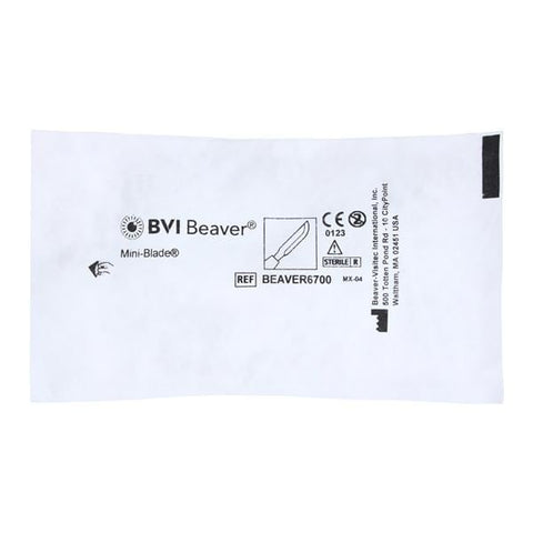 Beaver-Visitec Blade Surgical Beaver 6700 Mini Stainless Steel Sterile Disposable 20/Bx - BEAVER6700