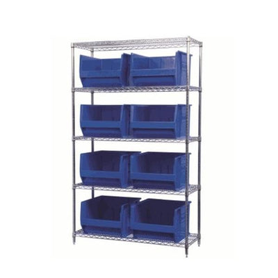Akro-Mils Shelving Wire w/ 8 Bins 18x48x74" Ea Each - AWS184830283B