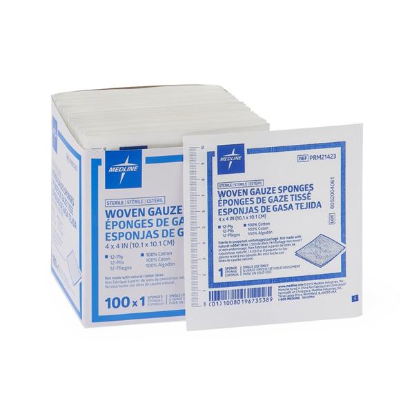 Medline Industries Inc Avant Rayon/Polyester Blend Gauze Sponge 4x4" 12 Ply LF  - PRM21423