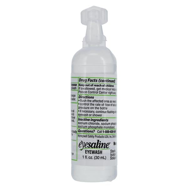 Honeywell Safety Products USA Eyesaline/Personal Eye Wash Bottle Eye Wash Solution 1oz Squeeze Bottle Each - 3PVT3