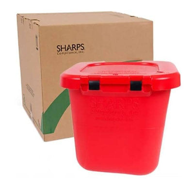 Sharps Compliance Inc -TakeAway Recovery System Sharps Mailer System 20gal Red 21-1/2x21-1/4x18-1/2" Plastic Each 80020