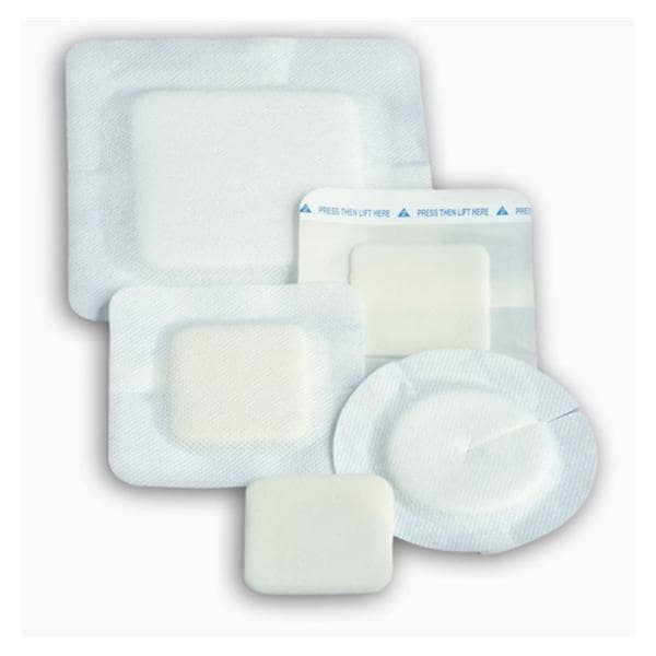 Deroyal Industries IncPolyderm Plus Polyurethane Foam Padding Bandage 4x4" Non-Adherent White LF  - 46-925