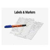 Ansell Sandel Medi Solutions Correct Medication Label System White/Black 9/16x1-7/8" 100/Case - 3333