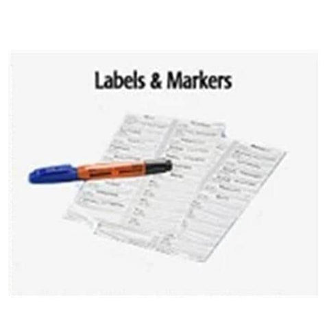 Ansell Sandel Medi Solutions Correct Medication Label System White/Black 9/16x1-7/8" 100/Case - 3333