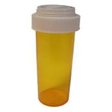 Clarke Container Division Medicine Vial Plastic 8 Dram Amber Reusable Non-Sterile 50/Pack - 11199-8AMREV