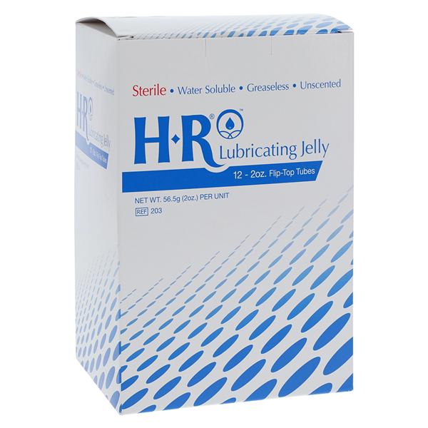 HR Pharmaceuticals Inc Lubricating Jelly 2oz Flip Top Tube 12/Box, 8 BX/CA - 203