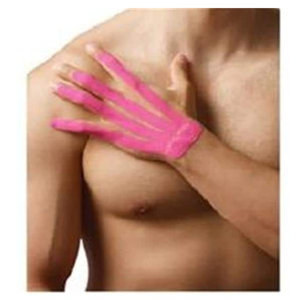 Spidertech, Inc. (NuCap Med) -SpiderTech Kinesiology Tape 100% Cotton/Poly Acrylic Small Pink Non-Sterile 20/Box TB22063-504