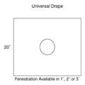 Encompass Group  Drape Surgical SafeCare Plus 3" Fenestrated 24x2" Univ/1Pl Ceil Blue 60/Ca- 30118-334