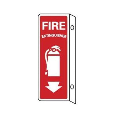 National Marker Sign Fire Extinguisher DblSide 12x4" Ea Each - 89185-974