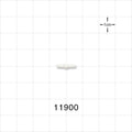 Straight Connector, Barbed, White - Fits 1/16 inch Tubing (0.063 inch, 1.59 mm) - 11900