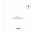 Straight Connector, Reducer, Barbed, Natural - Fits 1/8 inch x 3/32 inch ID Tubing (0.125 inch x 0.094 inch, 3.2 mm x 2.38 mm) - 11907