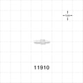 Straight Connector, Reducer, Barbed, Natural - Fits 3/32 inch x 1/16 inch ID Tubing (0.094 inch x 0.063 inch, 2.38 mm x 1.59 mm) - 11910