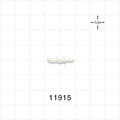 Straight Connector, Reducer, Barbed, White - Fits 3/32 inch x 1/16 inch ID Tubing (0.094 inch x 0.063 inch, 2.38 mm x 1.59 mm) - 11915