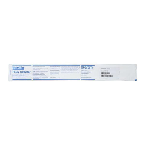 Bard Medical Division Catheter Foley Bardia 22Fr 5cc Medium Tip Silicone Coated Latex 2-Way 16" Ea, 12 EA/CA - 123522A