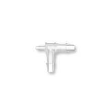 T Connector, Reducer, Barbed, Natural - Fits 1/16 inch ID Tubing (0.063 inch, 1.59 mm); Fits 1/8 inch ID Tubing (0.125 inch, 3.18 mm) - 11928