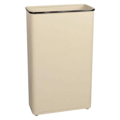 Newell Brands Dist. LLC Can Trash Pwd Ct Stl 24gal No Lid Almond Rectangle/Raised Bottom 3/Package 3/Package - FGWB96RAL