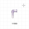 Elbow Connector, Female Luer Lock, Male Luer Slip, Clear -  - 11950