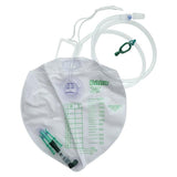 Bard Medical Division Urinary Drainage Bag 2000mL Disposable Anti-Reflux Chamber, 20 EA/CA - 154002