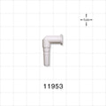 Elbow Connector, Female Luer Lock, Male Luer Slip, White -  - 11953