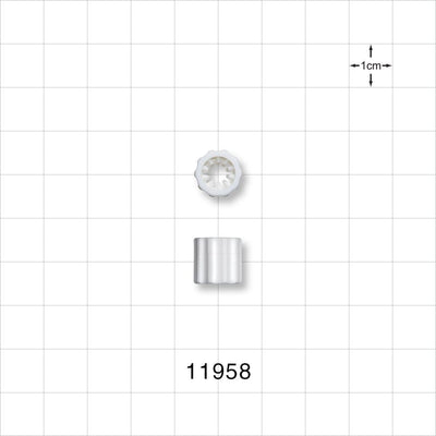 Luer Lock Ring, White -  - 11958