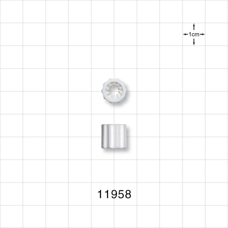 Luer Lock Ring, White -  - 11958