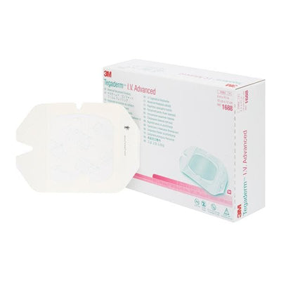 3M Medical Products Tegaderm Advanced Film IV Dressing 4x4-3/4" Sterile Adhesive Transparent LF  - 1688