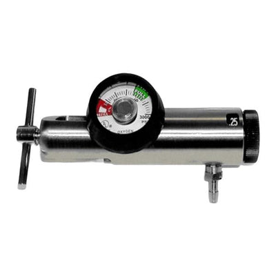 Mada Medical Products Inc Oxygen Regulator Brass/Chrome Each - R1835-25BR