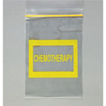 Health Care Logistics -Chemotherapy Disposal Bag 2mil 6x8" Clear/Yellow Zipper Closure Plastic Symbol Non-Sterile Disposable 100/Package 9429