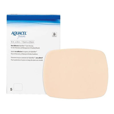 Convatec US Aquacel Hydrfbr Wound Dressing Dressing 6x8 4Pl Strl Rctngl Slcn Adh Tn Hi Abs  - 420637