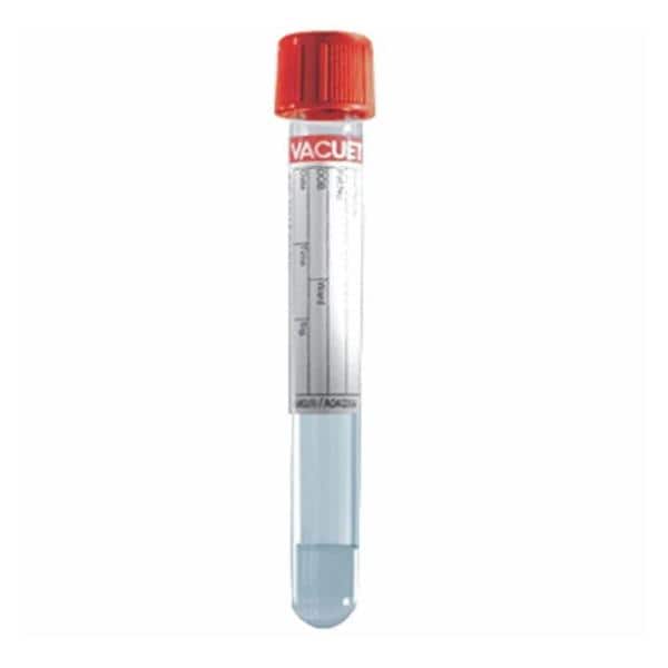 Greiner Vacuette Vacuette SST Venous Blood Collection Tube Red/Yellow 5mL Pull Cap Plastic 50/Bx, 24 BOX/CASE - 456073P