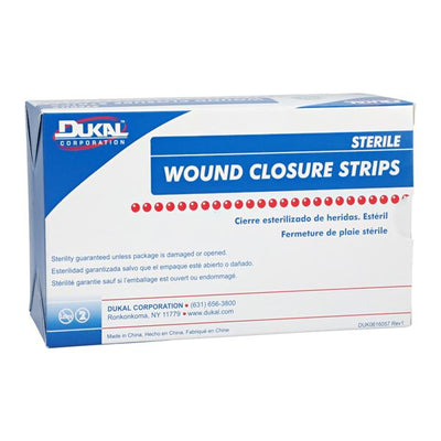 Dukal LLC Wound Closure Strip Non-Woven Fibers 1/8x3" Breathable Transparent 50/Bx, 4 BX/CA - 5150