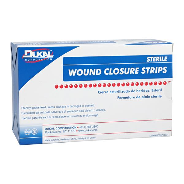 Dukal LLC Wound Closure Strip Non-Woven Fibers 1/8x3" Breathable Transparent 50/Bx, 4 BX/CA - 5150