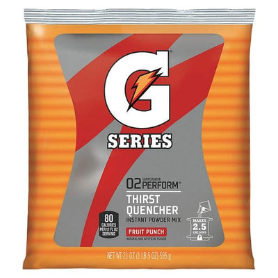 Quaker Oats Company Gatorade Sports Beverage Fruit Punch 2-1/2gal Packet 32/Case - 33691