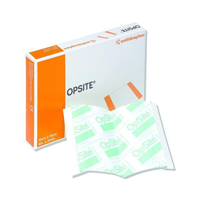 Smith & Nephew Wound Care Opsite Polyurethane Film Wound Dressing 5-1/2x4" Sterile Adhesive Transparent  - 4975