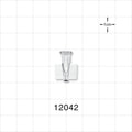 Female Luer Lock, Tubing Port, Clear - 0.057 inch ID (1.45mm) - 12042