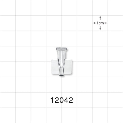 Female Luer Lock, Tubing Port, Clear - 0.057 inch ID (1.45mm) - 12042