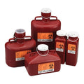 Medegen Medical Products, LLC -Sharps Container 3gal Red/Black 12x9x11" Large Opening Locking Cap Polypropylene Non-Stackable Non-Sterile Each, 12 EA/CA 186W