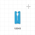 Open Jaw Slide Clamp, Blue - Fits 0.197 inch OD Tubing (5 mm) - 12043