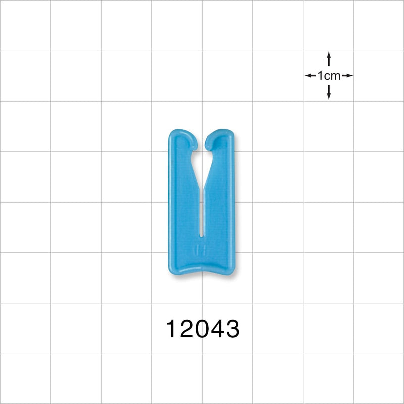 Open Jaw Slide Clamp, Blue - Fits 0.197 inch OD Tubing (5 mm) - 12043